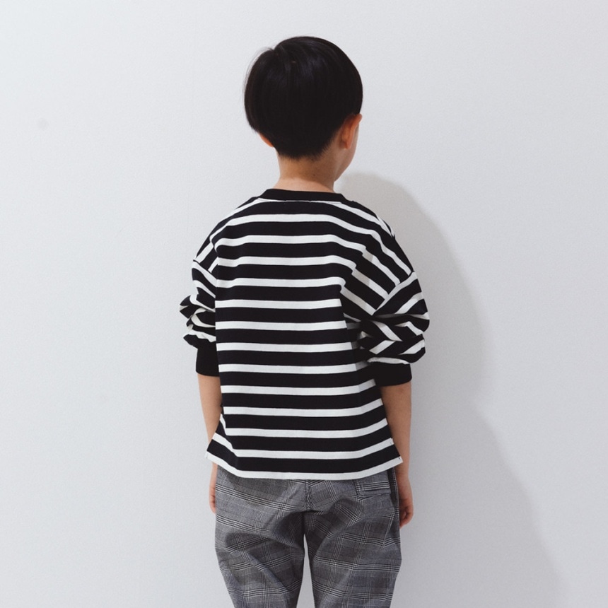 b.+A】金子綾/ボックスシルエット長袖Tシャツ 2025春夏 ｜子供服