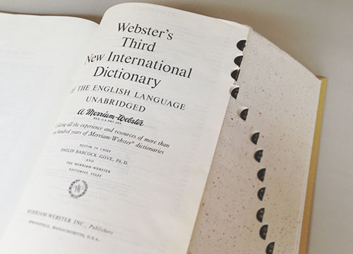 アメリカ英語辞典 Webster's Third New International Dictionary