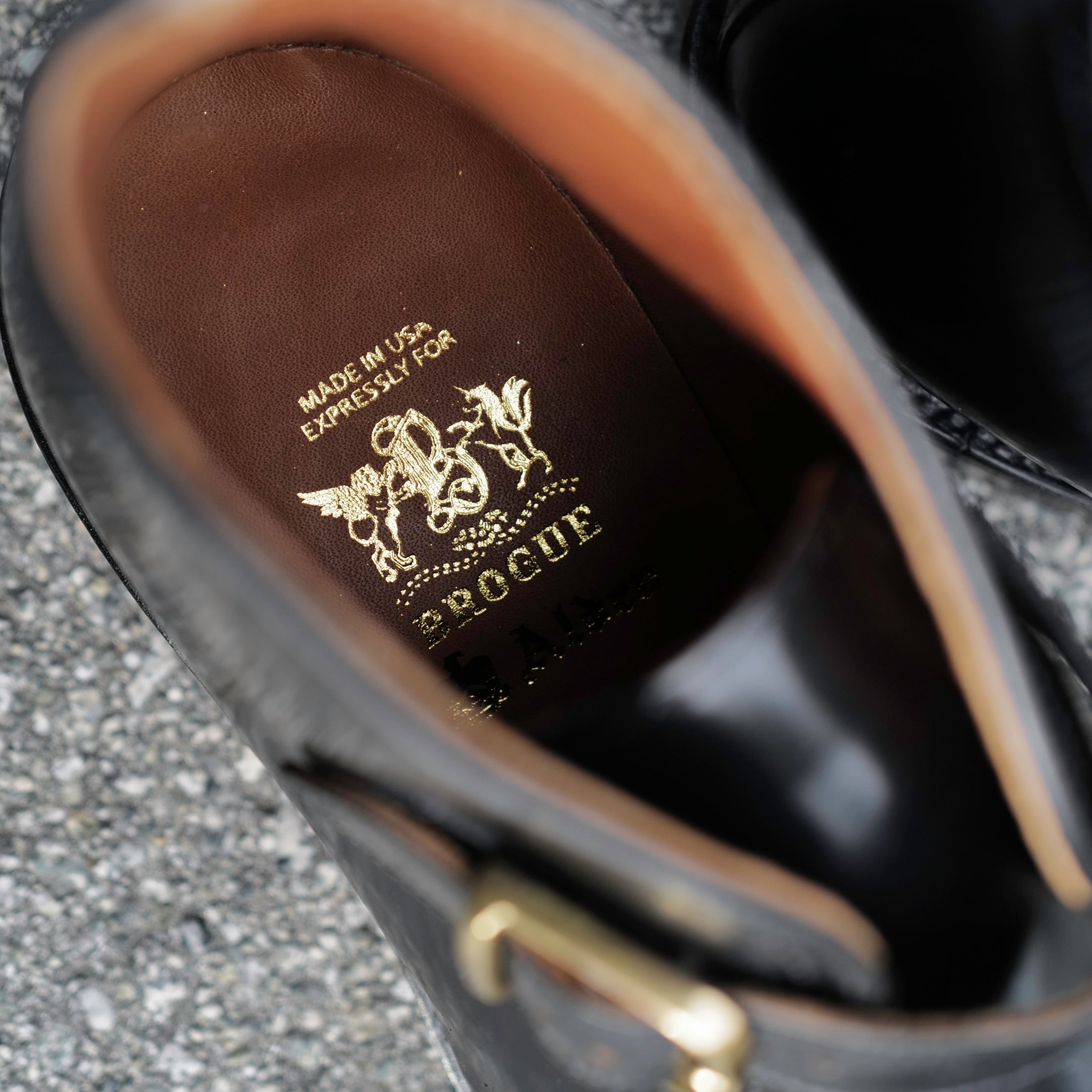 Alden x Brogue George Boot ( Black Shell ) – BROGUE