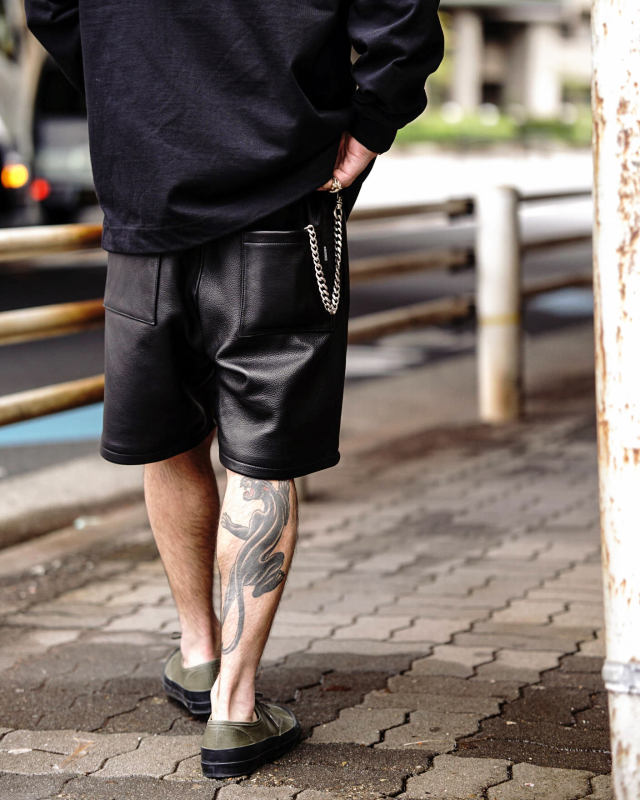 GANGSTERVILLE LOCOS - LEATHER SHORTS B.S.W. market place