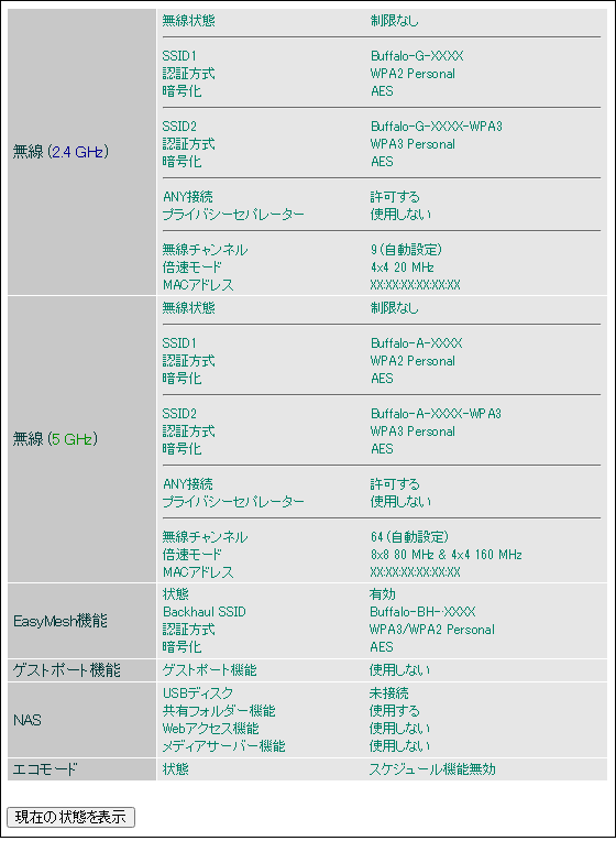 WXR-6000AX12Sシリーズ ユーザーマニュアル