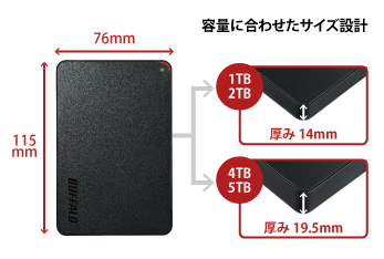 HD-PCFS4.0U3-GBA : ポータブルHDD : MiniStation | バッファロー