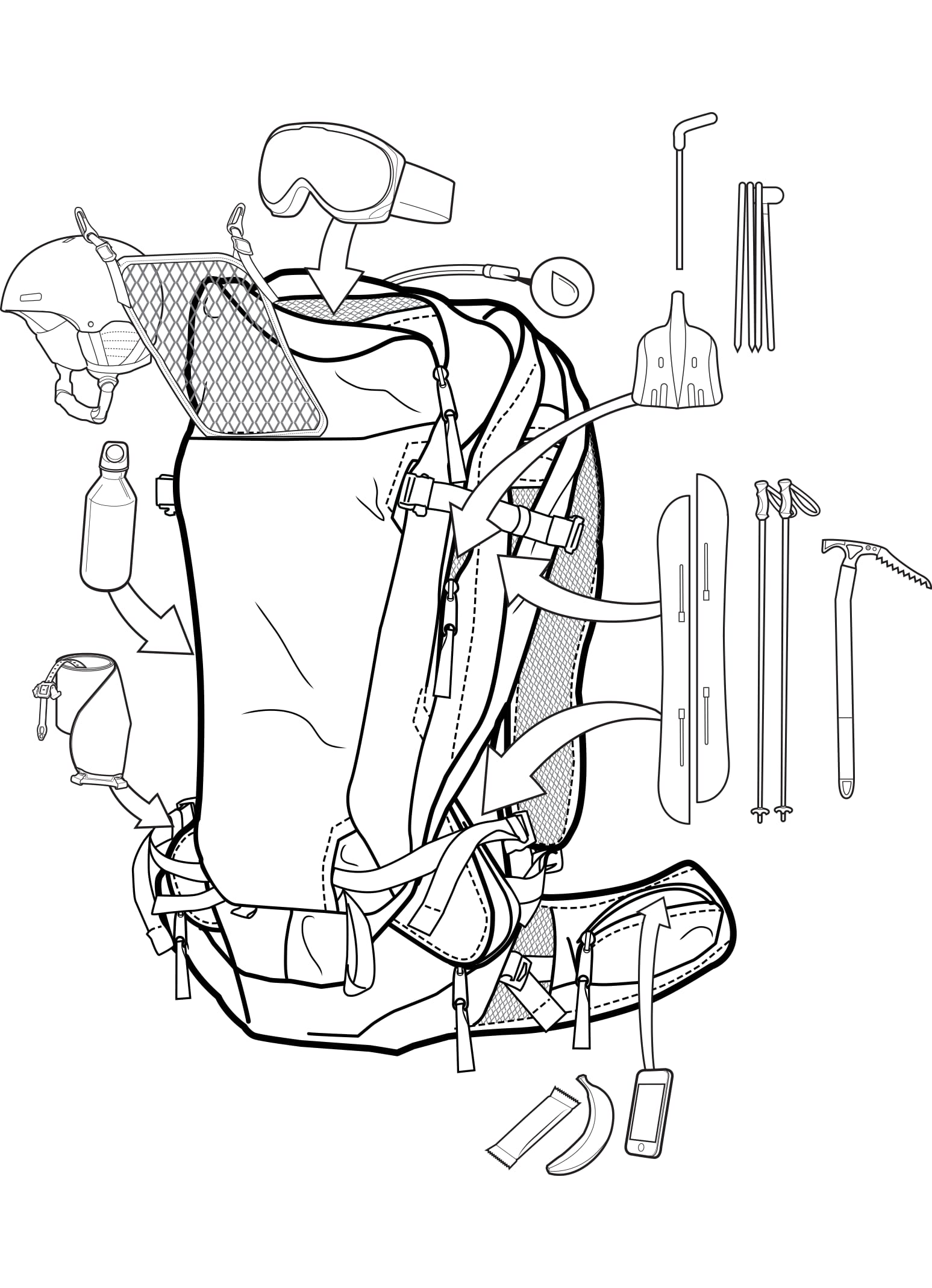 Burton [ak] Incline 30L Backpack | Burton.com Spring 2021 JP