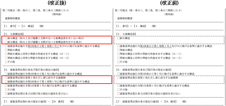 建築基準法施行規則の改正について│建築確認検査・住宅性能評価