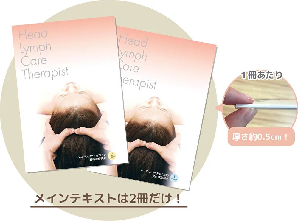 ヘッドリンパケアセラピスト教材 教材セット｜ヘッドリンパケア
