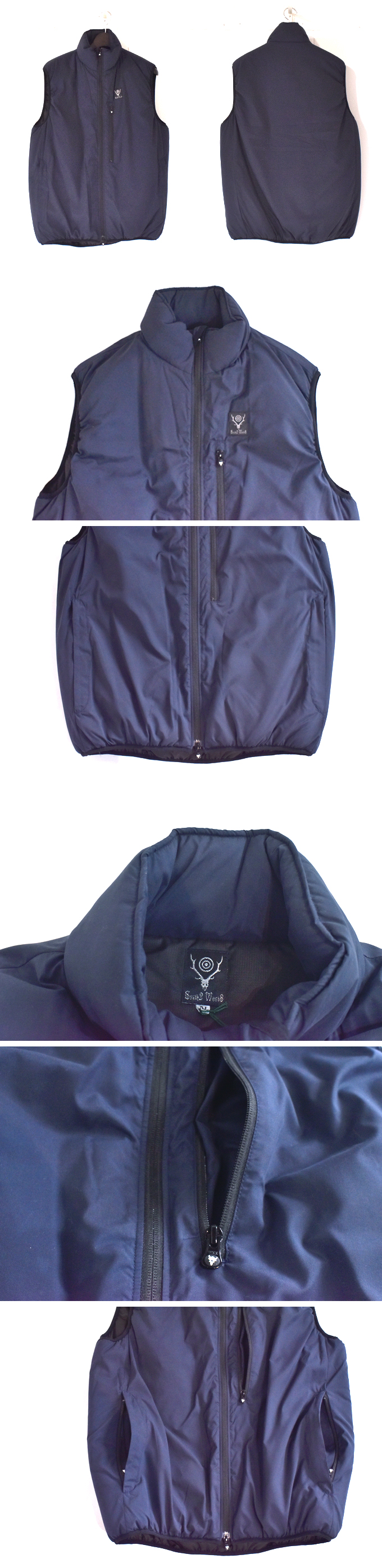 INSULATOR VEST - POLY PEACH SKIN / NAVY | South2 West8（サウスツー
