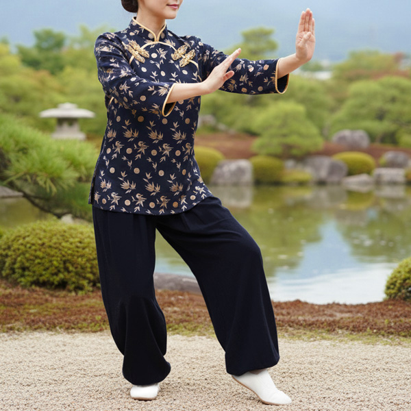 七分袖チャイナ太極拳服 - レディース 女性用 太極拳ウエア専門店ARO
