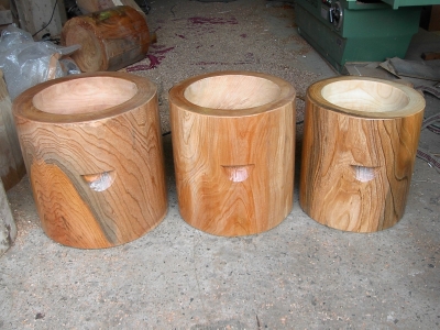 オーダーメイド】ケヤキ餅つき臼(2尺 5～5.5升用) 川口碁盤｜こだわり