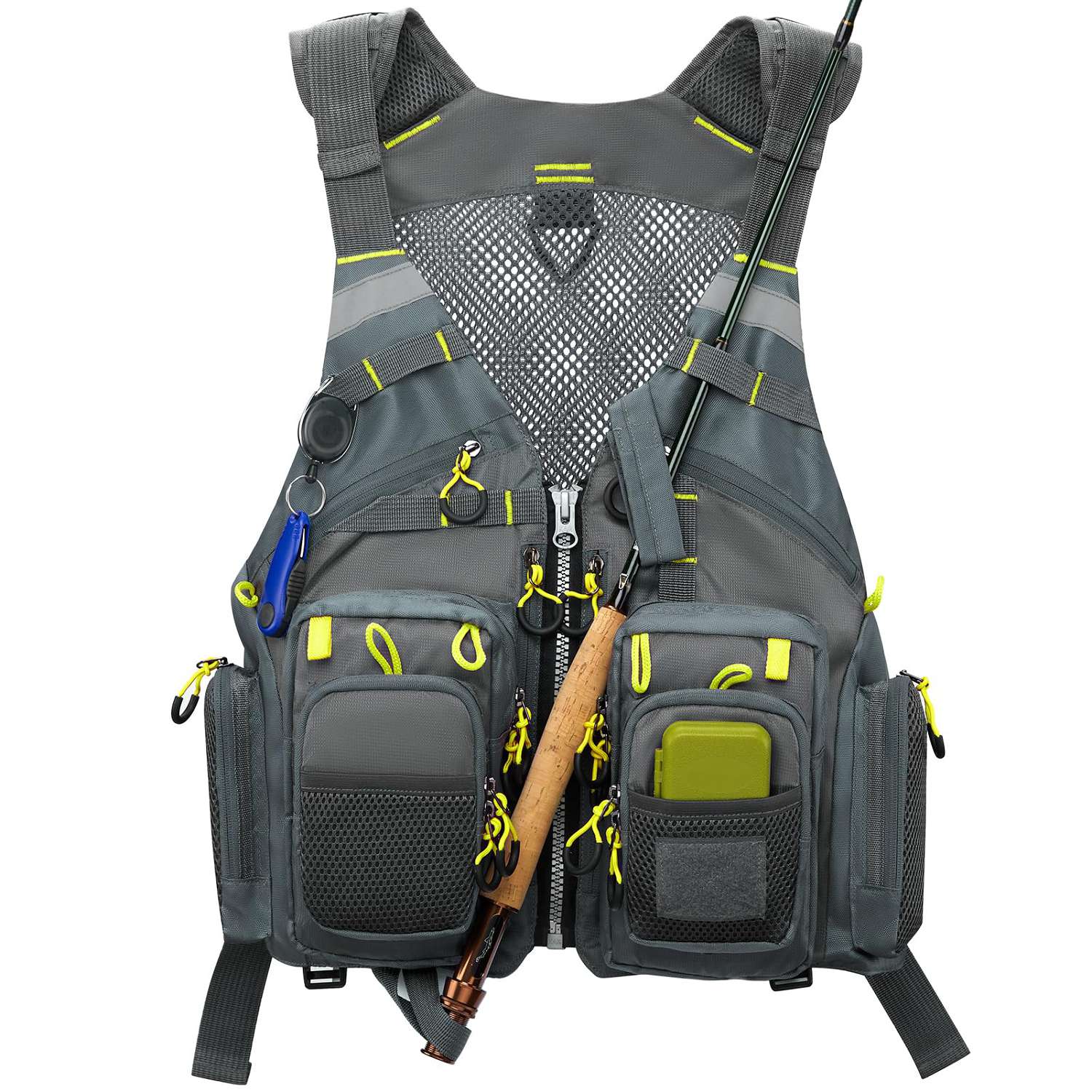 Gonex Fly Fishing Vest | Mesh Fishing Vest with Pockets