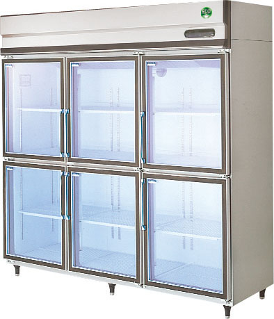 GGD-180GX - 冷凍機内蔵型リーチインショーケース 外装ステンレス