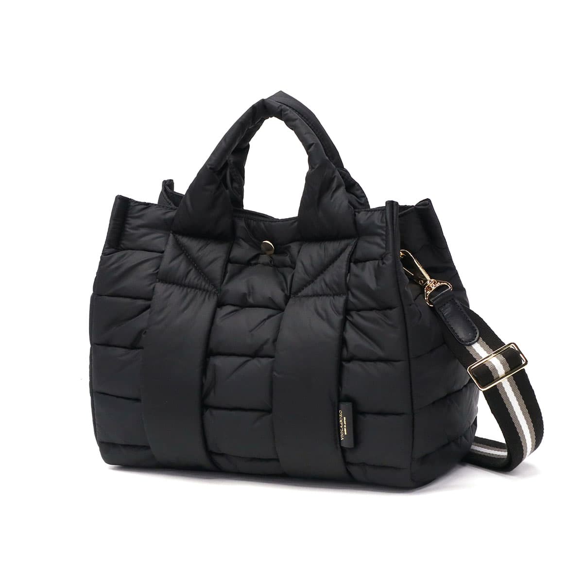 正規品】VIOLAd'ORO ヴィオラドーロ GINO キルティングナイロントート