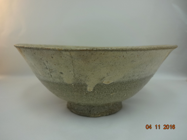 古美術・陶磁器・李朝時代・粉引鉢・鶏竜山 茶道具・古道具・古美術