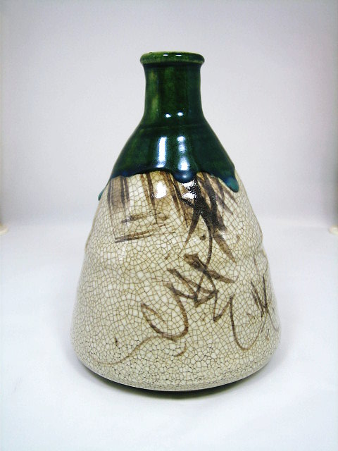 茶道具・古道具・陶磁器・織部焼徳利・花入 茶道具・古道具・古美術