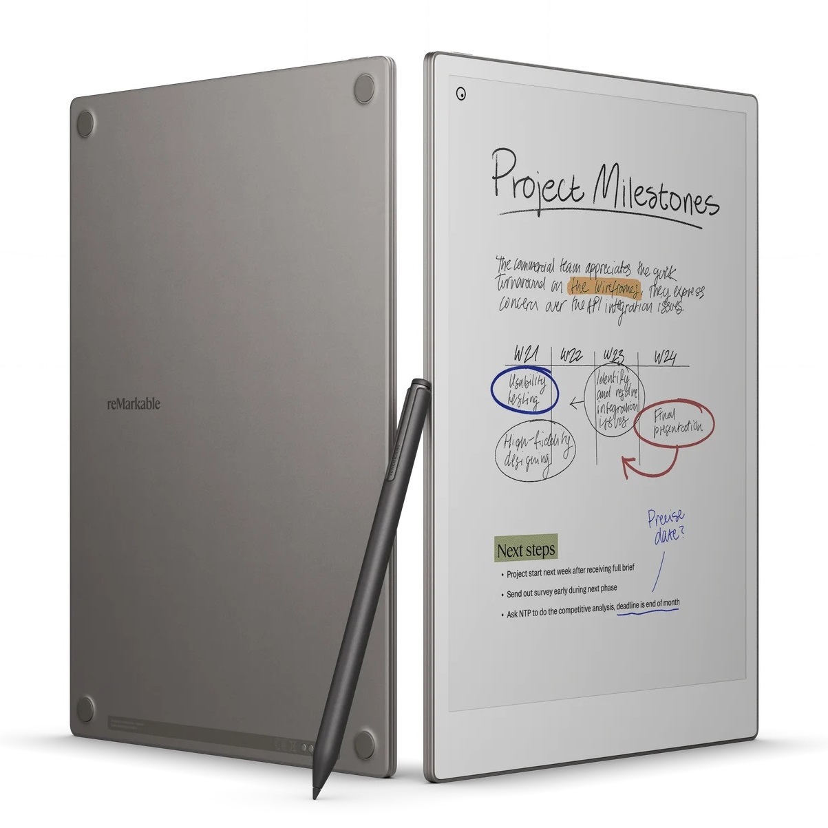 フルカラー電子ペーパー搭載手書きタブレット「reMarkable Paper Pro」