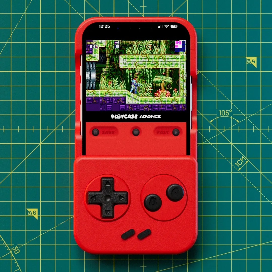 iPhoneをゲームボーイっぽくするケース「PlayCase」