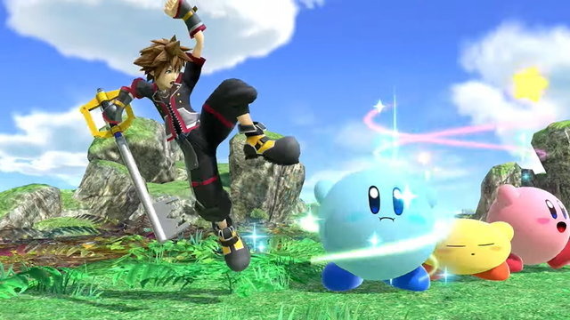 スマブラSP』ソラを吸い込んだカービィ、キーブレードの使い手に