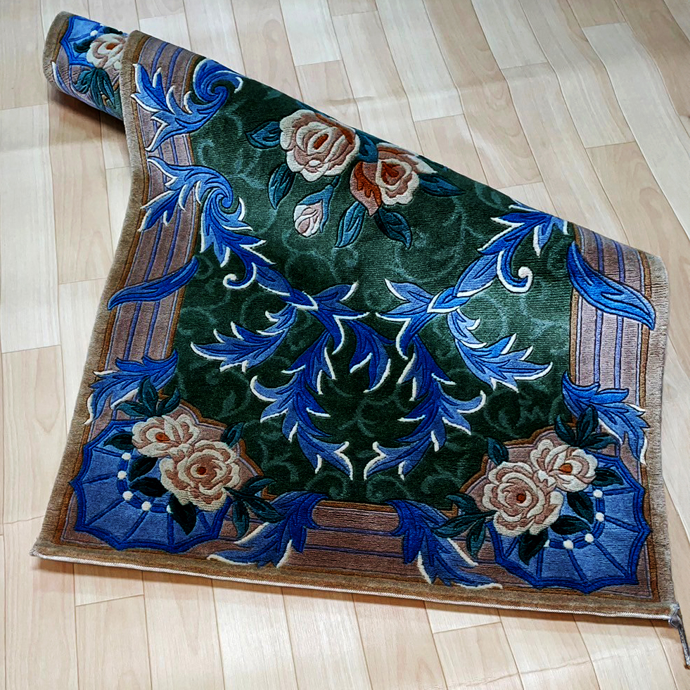 LX23 中国緞通 シルク 45×75 120段 | じゅうたん売場 ギャンジィー