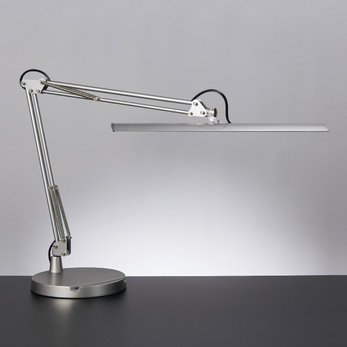 Z-10D シルバー・スマホベース付き調光デスクスタンド・昼白色｜照明の