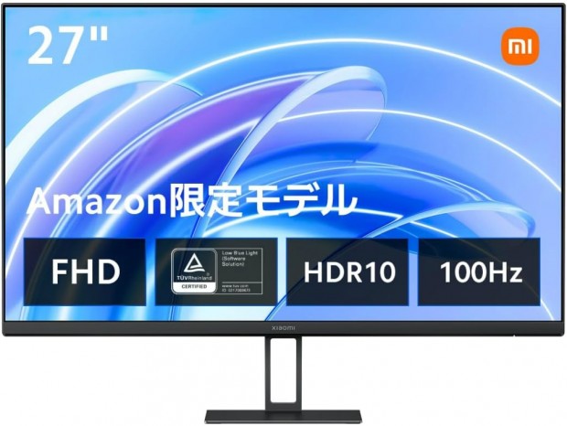 税込16,980円の165Hz/1ms対応27型フルHDゲーミング液晶がXiaomiから