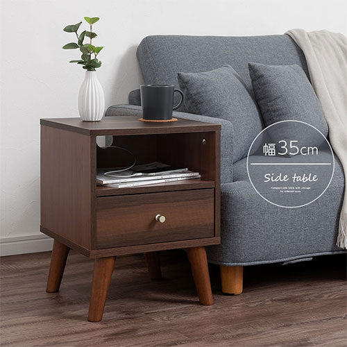 引き出し付きサイドテーブル テーブル サイドテーブル おしゃれ ぼん