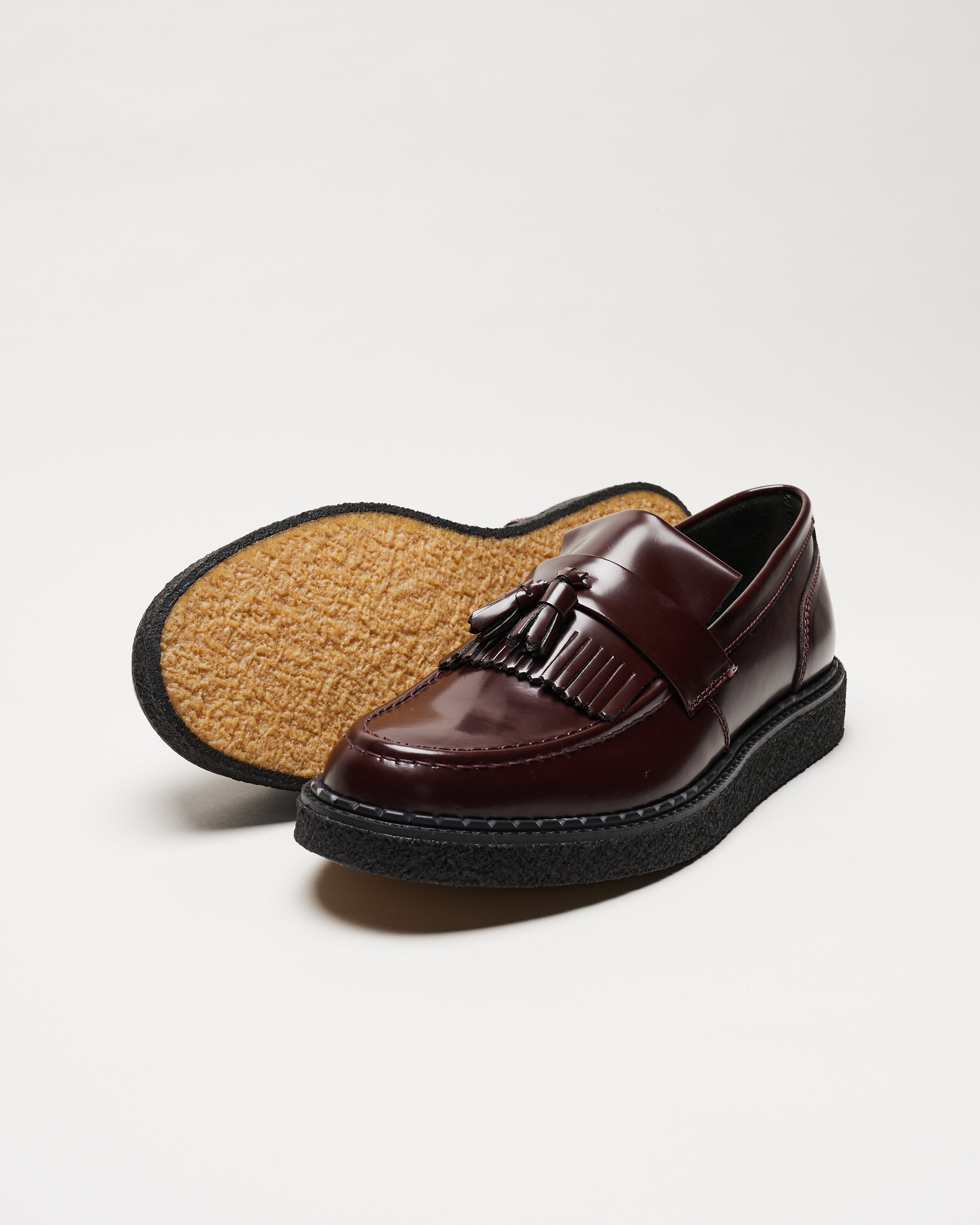 Fred Perry Tassel Loafer Black – George Cox