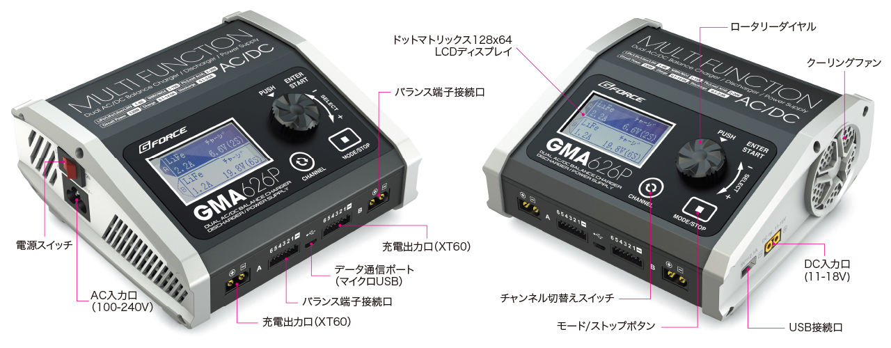 GMA626P AC/DC Charger | G-FORCE | 株式会社ジーフォース