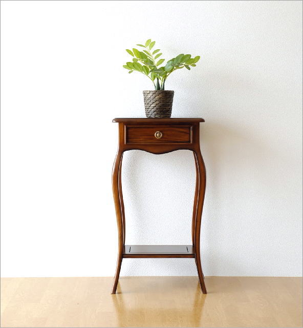 花台 電話台 猫脚 コンソールテーブル スタイリッシュ おしゃれ