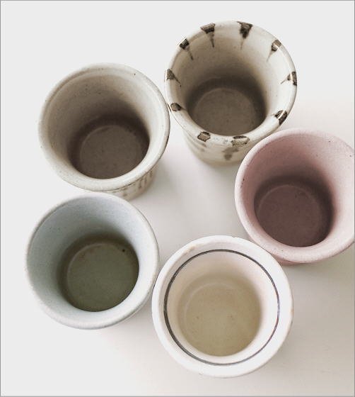 湯のみ5客セット 湯呑み茶碗 来客用 ミニカップ5個セット [kyt3614