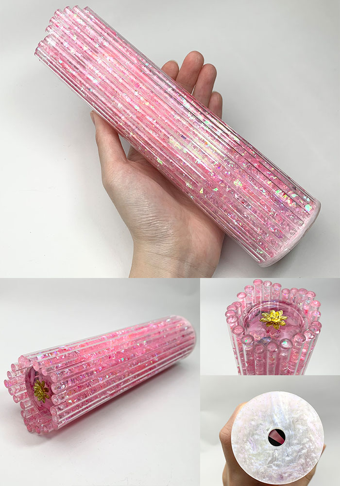 Chie「Ren ピンク」(CE6014)3ミラー・オイルタイプ 万華鏡専門店 鎌倉