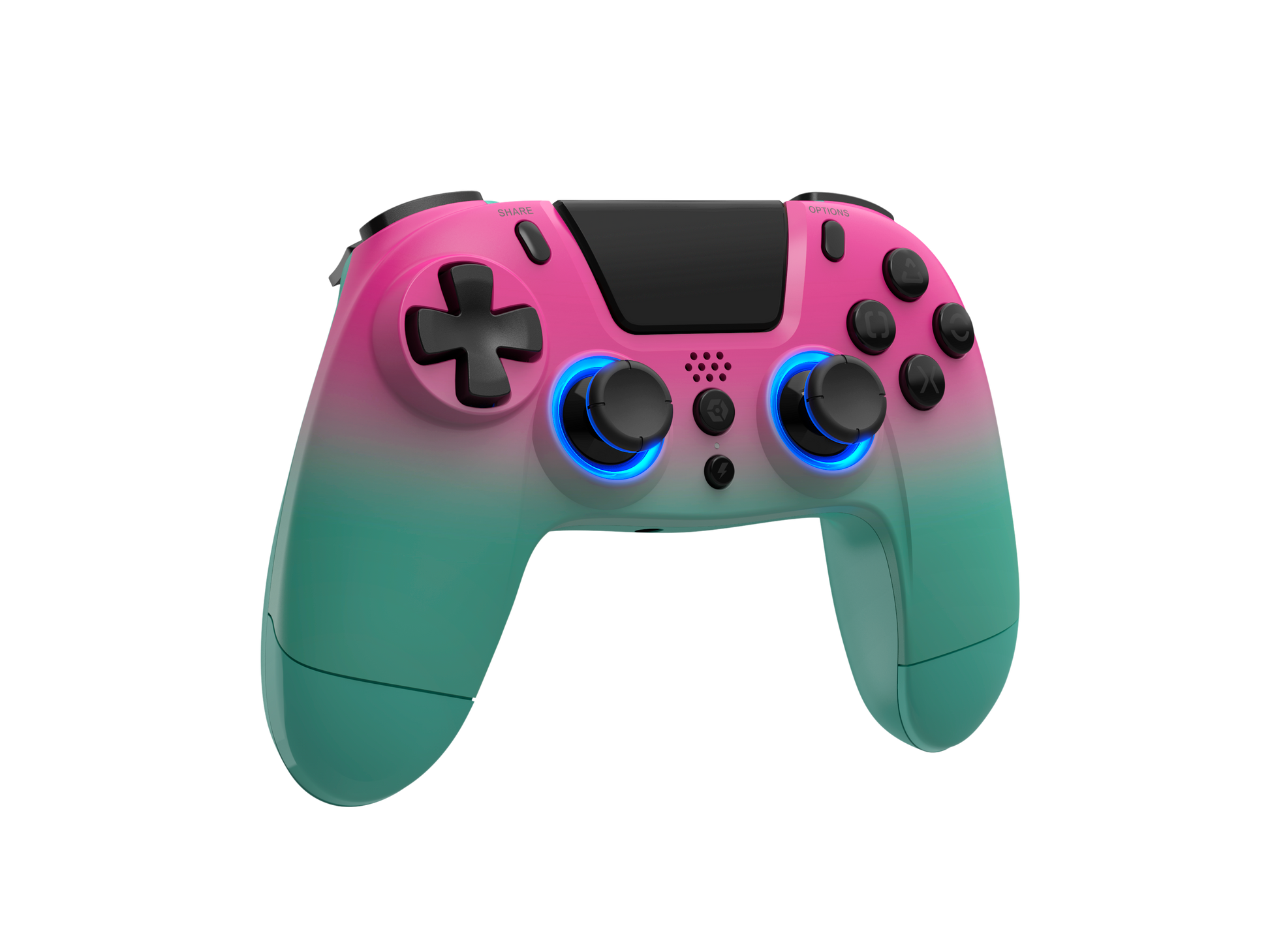 Gioteck VX4+ Wireless Controller For PS4 PC Pink and Teal