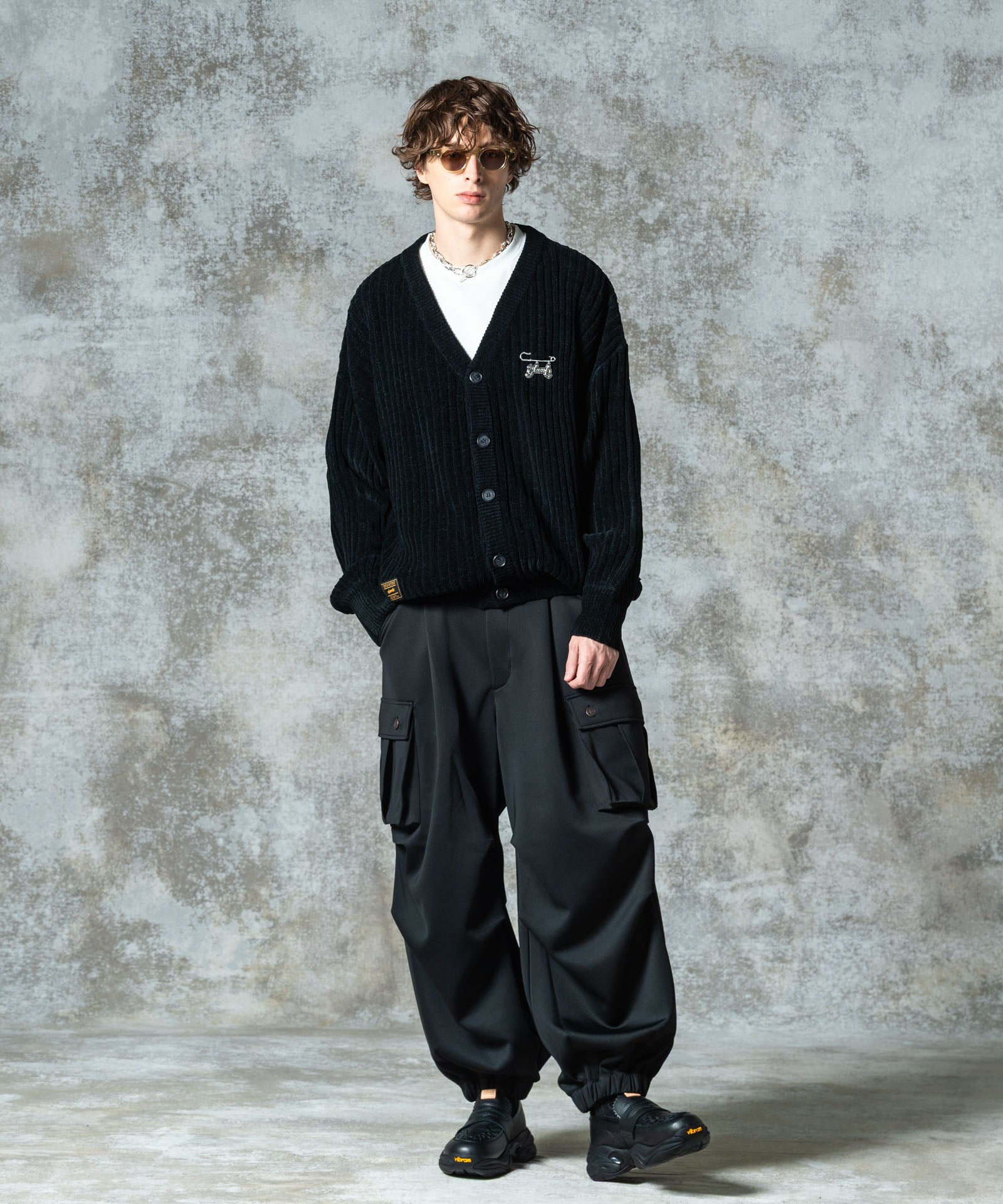 GB0325/KNT11 : Wide Sleeves Cardigan / ワイドスリーブカーディガン