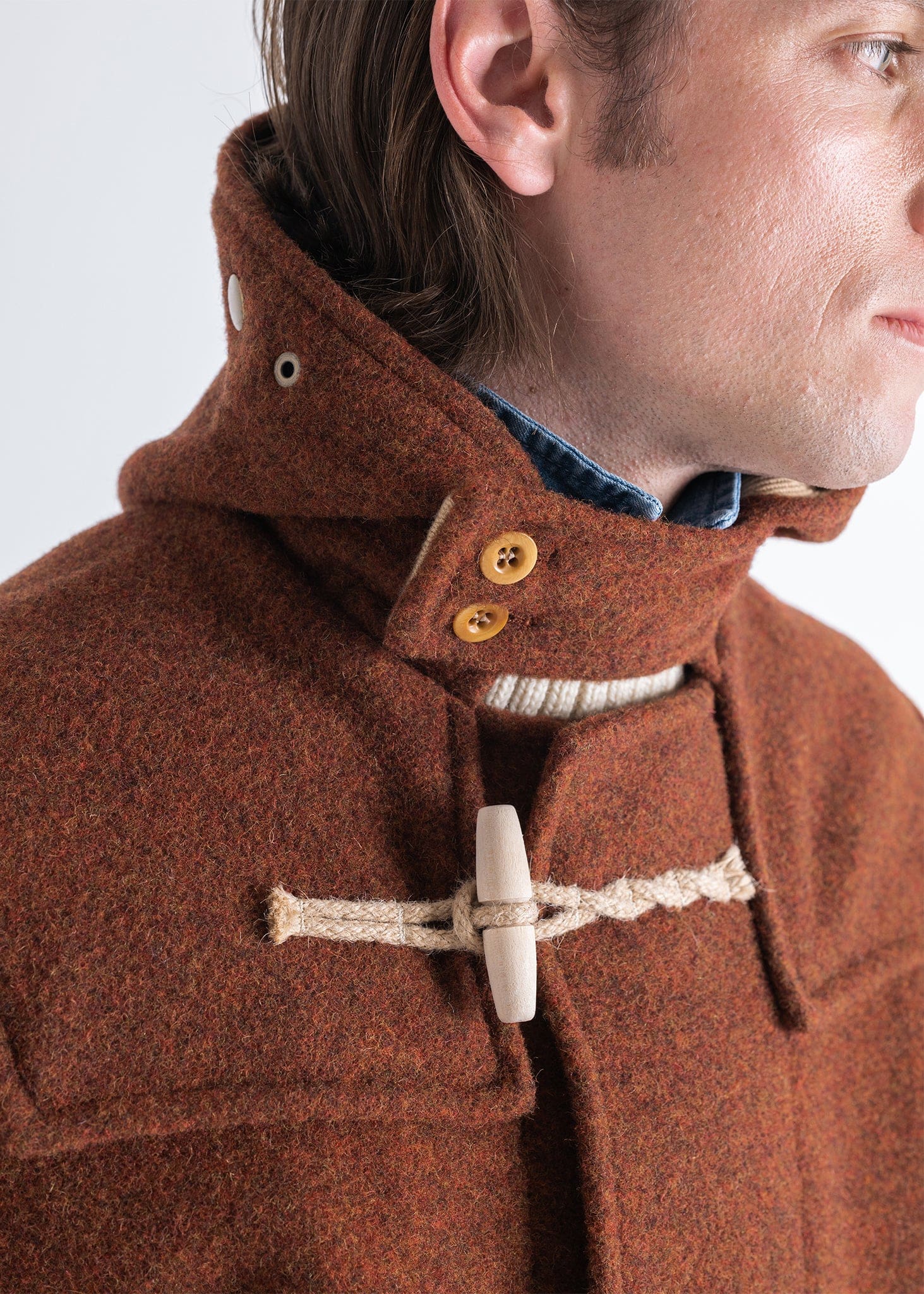 Men's Mid-Length Monty Duffle Coat Rust | Gloverall