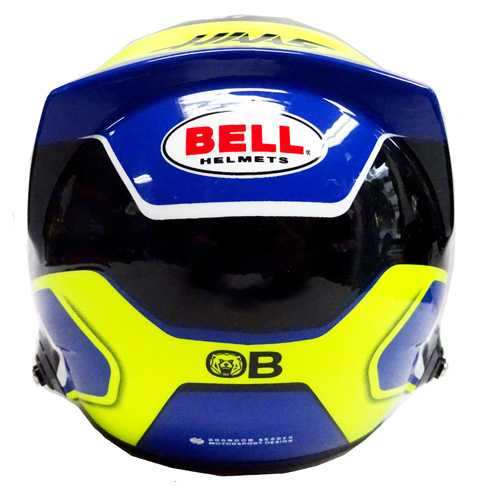 2025 O．ベアマン ハース 直筆サイン入 1／2 ヘルメット F1の