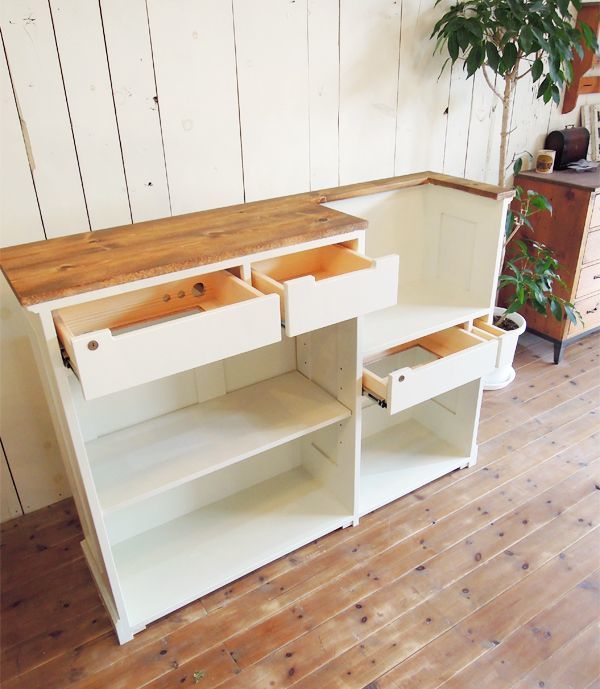 百貨店ショッピングモール向けかわいいレジカウンターW1500@大阪東京名古屋