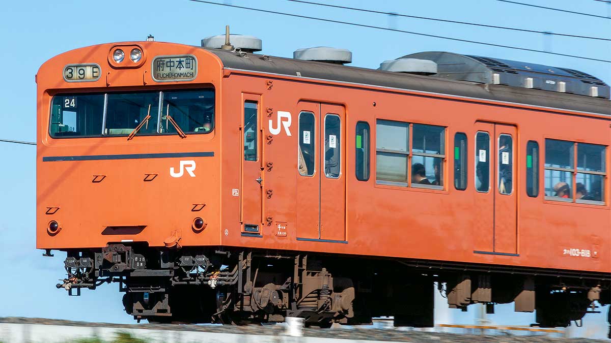 18022＞国鉄（JR）103系＜新製冷房車・オレンジ＞増結用モハ2両ボディ