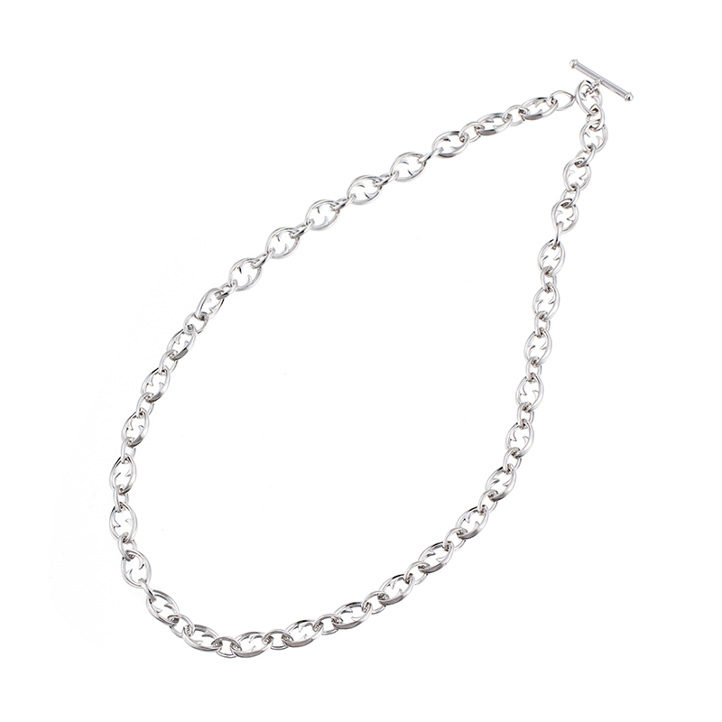 GSTV パラジウムシルバー950 ローズチェーン ネックレス