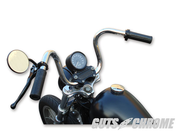 クローム チョップスティックハンドルバー ヘコミ有｜ハーレーパーツの