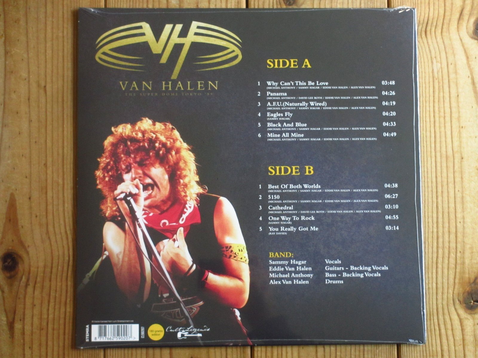 今や入手困難！ヴァンヘイレン1989年東京ドームでの貴重アナログ盤