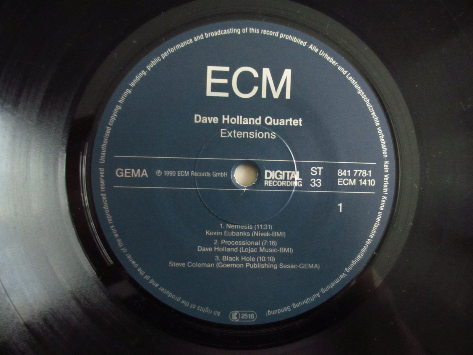 Dave Holland Quartet / Extensions - Guitar Records