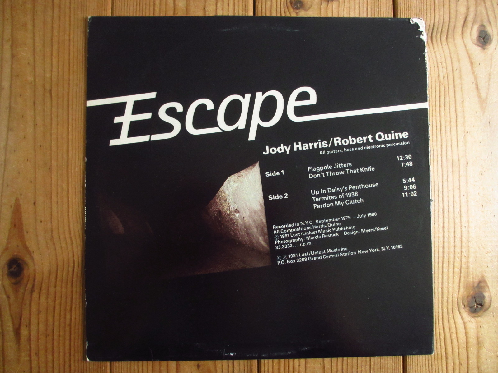 Jody Harris & Robert Quine / Escape - Guitar Records