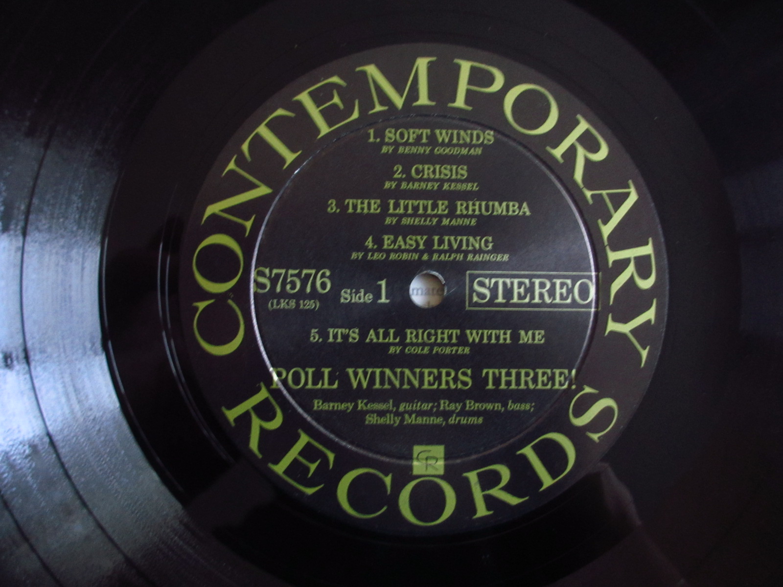 Barney Kessel, Shelly Manne & Ray Brown / Poll Winners Three