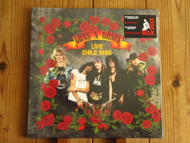 ガンズアンドローゼズ全盛期のライブアルバムがアナログ3枚組で入荷