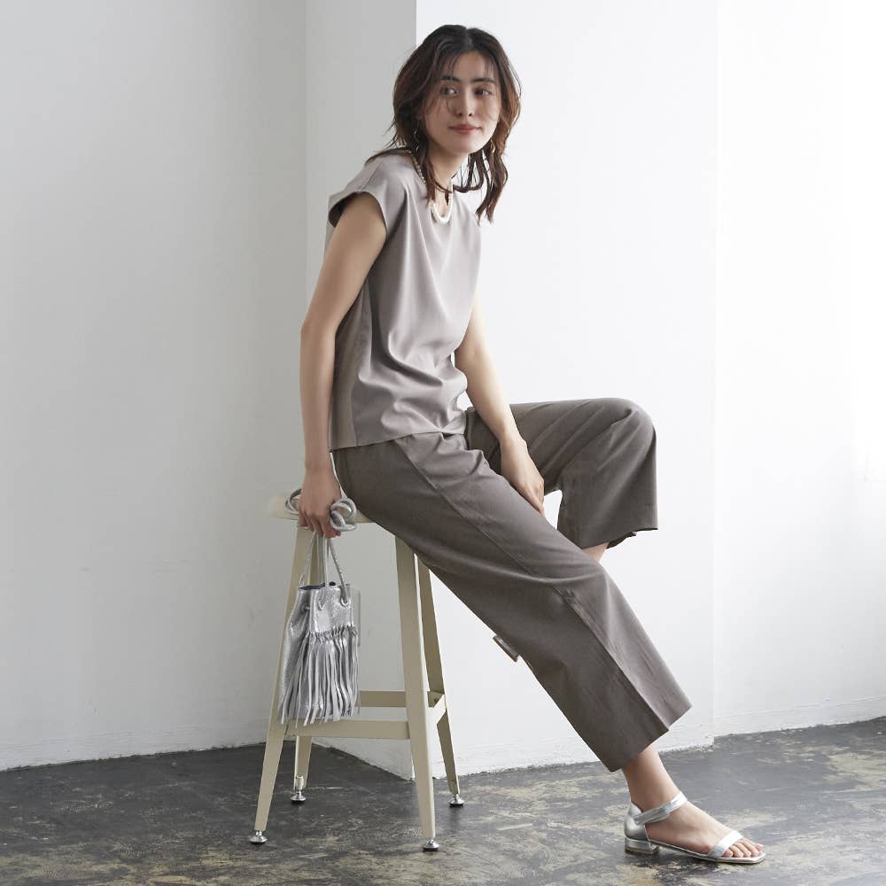 セミワイド】ドライタッチパンツ【SALE】 FTXL13 :レディース パンツ