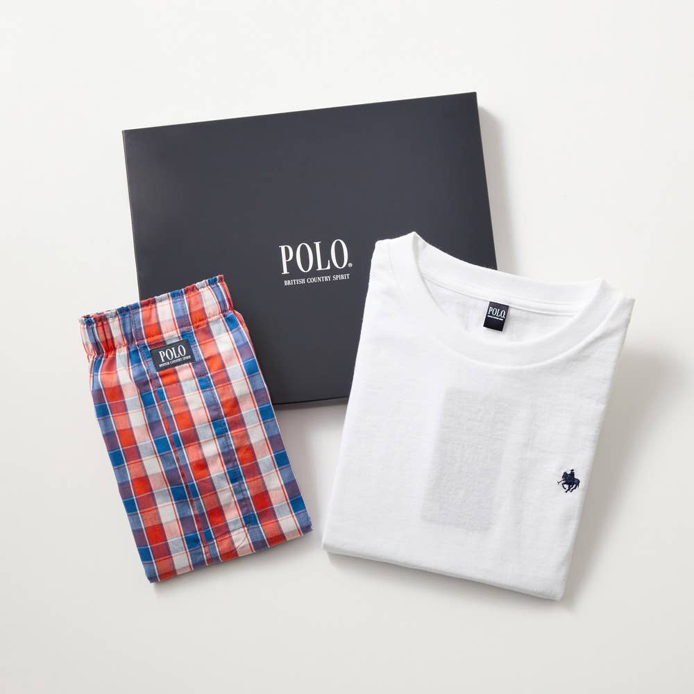 ネット限定ギフト】クルーネックTシャツ&トランクスセット PBM01A