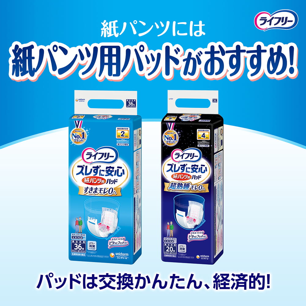 ライフリー うす型軽快パンツ M32枚×2袋｜ユニ・チャーム ダイレクト