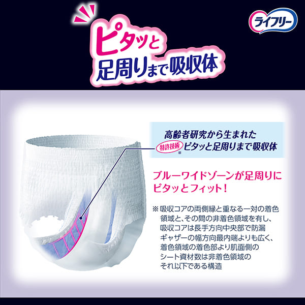 ライフリー夜用あんしんパンツ7回吸収L12枚×4袋｜ユニ・チャーム