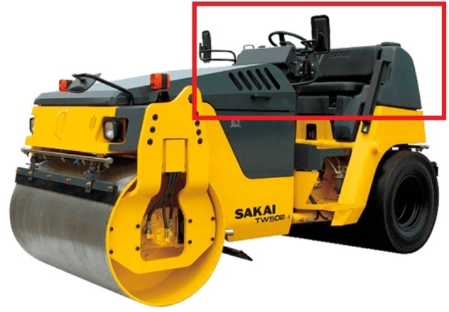 酒井重工業振動ローラーSW502-1用の分離タイプ座席シートを発送｜建設