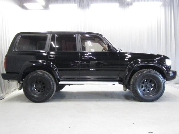 ランクル80後期最終型Wエアバッグ付！全塗装ブラックボディ！走行17.8