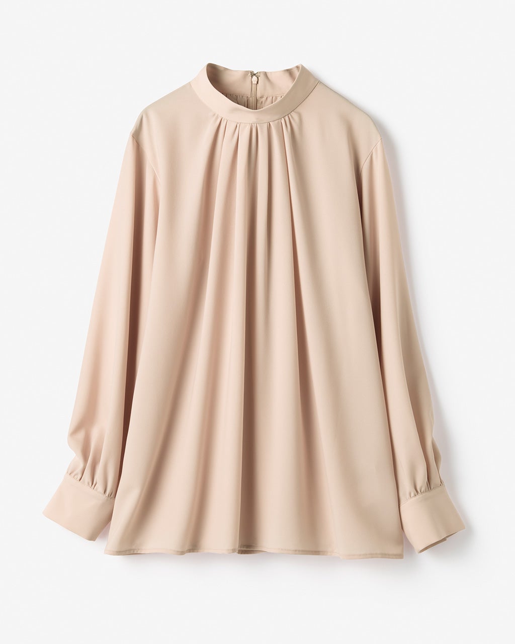 ストレッチジョーゼット・スタンドネックブラウス/DoCLASSE