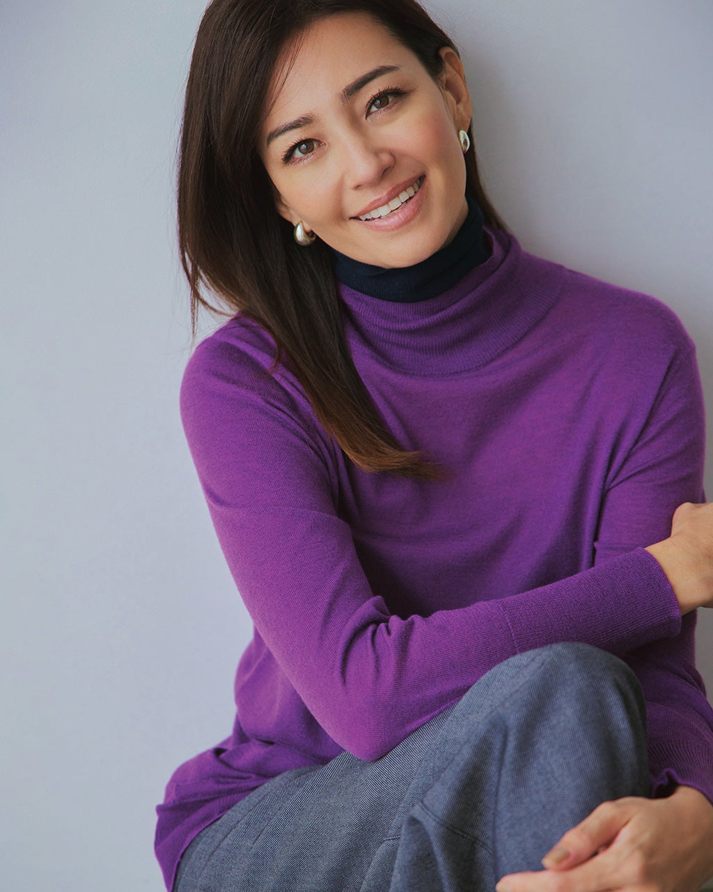 ダブルタートル・ウール混シアーニット/DoCLASSE